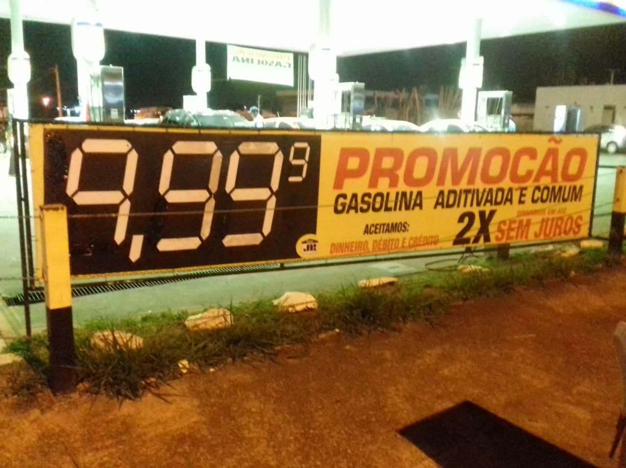 Gasolina 10 reais Gasolina 10 reais