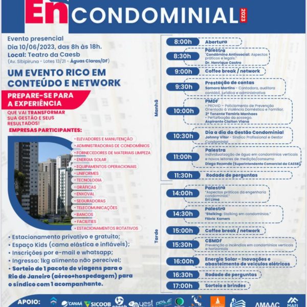Encondominial 2023 em Águas Claras