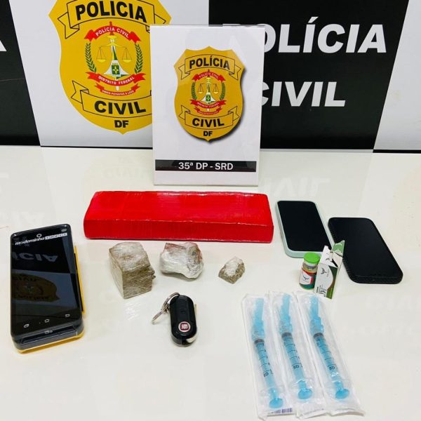 PCDF realizou prisão de traficante de drogas em Águas Claras