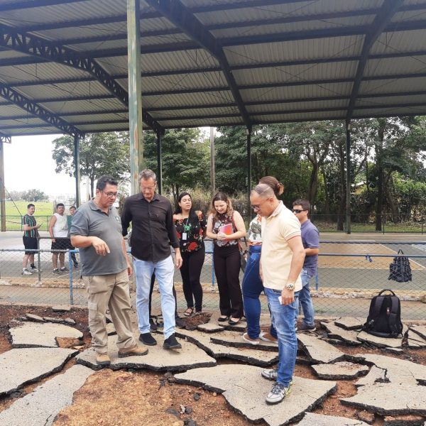 Vistoria em obras no Parque Ecológico Águas Claras