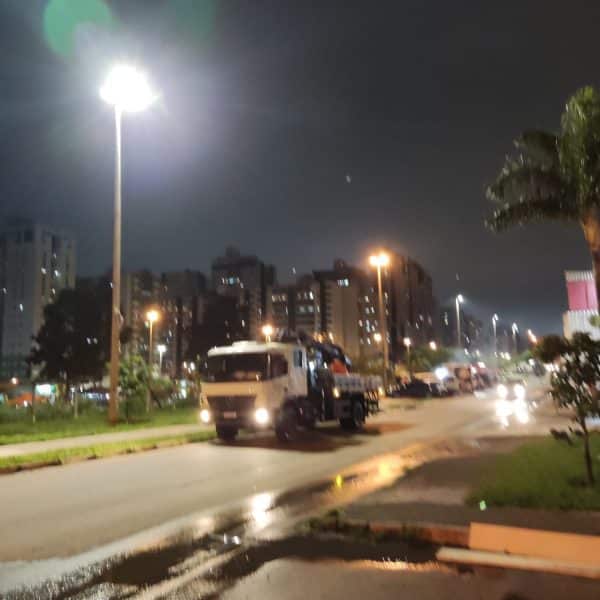 Troca de iluminação nas ruas de Águas Claras