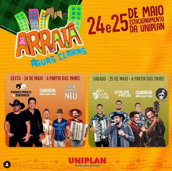 Arraiá chegando em Águas Claras