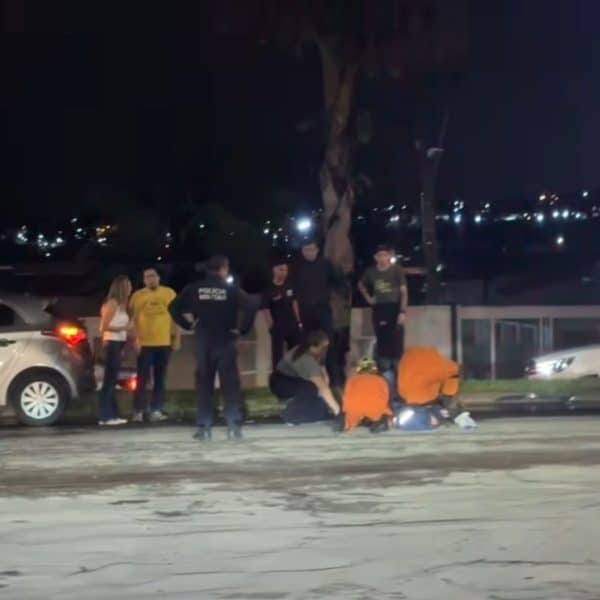 Colisão entre carro e moto na Vereda da Cruz