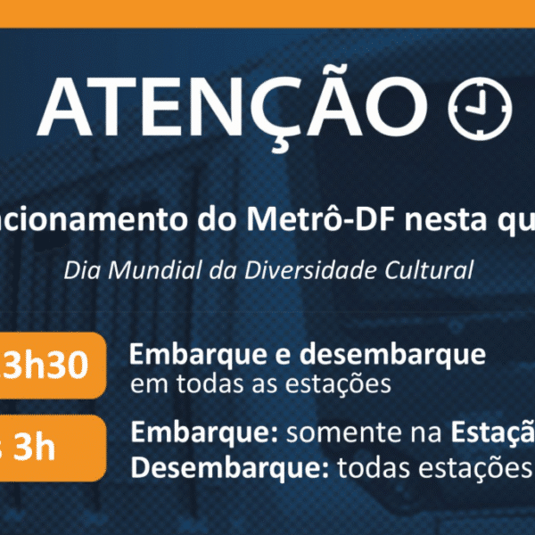 Metrô terá horário estendido por causa do Dia Mundial da Diversidade Cultural
