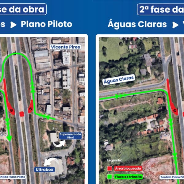 Caesb inicia nova fase de obra hídrica e altera trânsito na EPTG